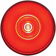 6 Led 2" Round Glolight (Clearance/Marker) - Red Led/Red Lens