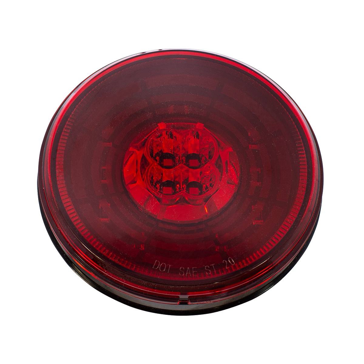 13 Led 4" Round Abyss Light (Stop, Turn & Tail) - Red Led/Red Lens - Image 4