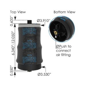 Air Spring Cabin Paccar. Cross Reference With 11040009, For Kenworth T680, T880, Peterbilt 579 Trucks